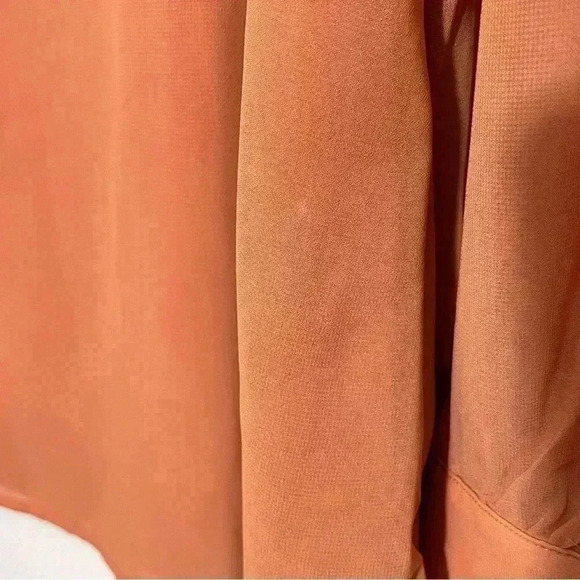 NWOT ZENANA Burnt Orange Peekaboo Sleeve Top | size XL - Picture 3 of 10